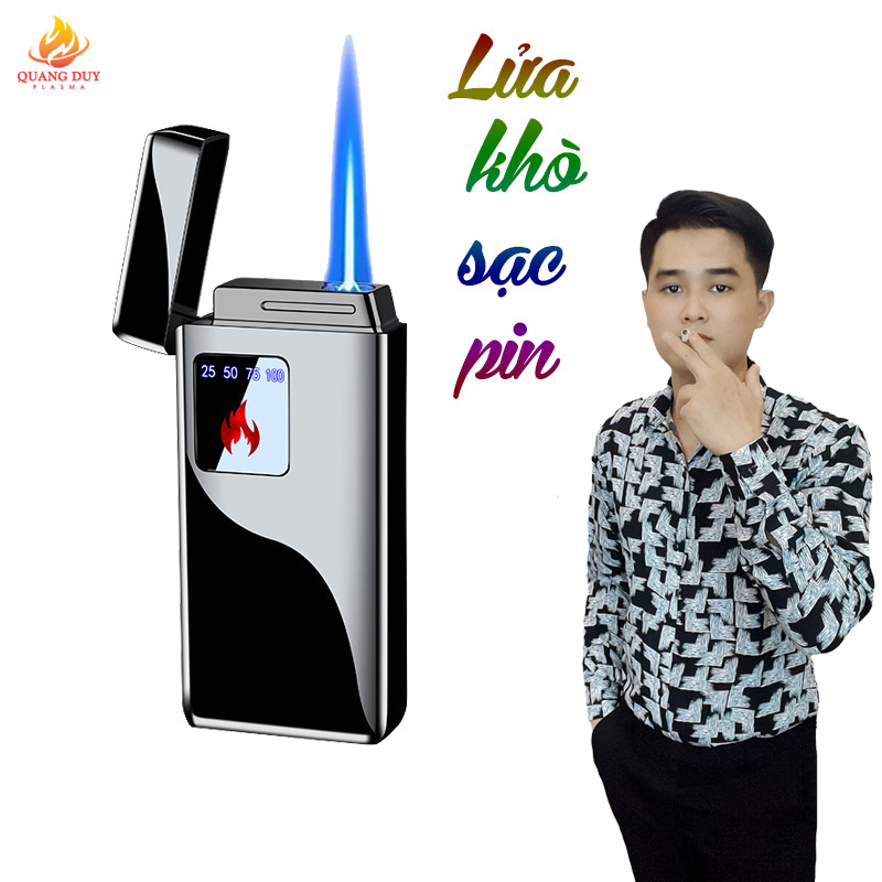 Bật lửa khò đẹp, hột quẹt khò cảm ứng độc lạ sang trọng