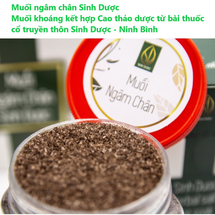 Combo 04 Muối ngâm chân Sinh Dược (550g/ Hộp) - Hết nhức mỏi, ngủ ngon giấc