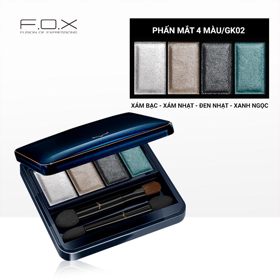 Phấn Mắt 4 Màu F.O.X Eyeshadow Palette 6.5g - GK04