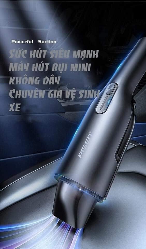 Máy hút bụi cầm tay Pisen Car Wireless Vacuum Cleaner - Hàng Chính Hãng