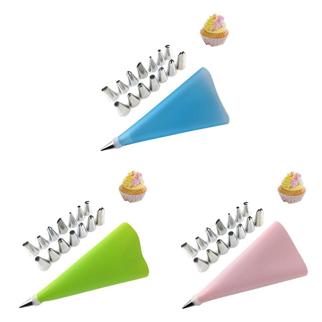 Reusable Piping Pastry Bag with & Nozzle Tips  DIY Tools Set