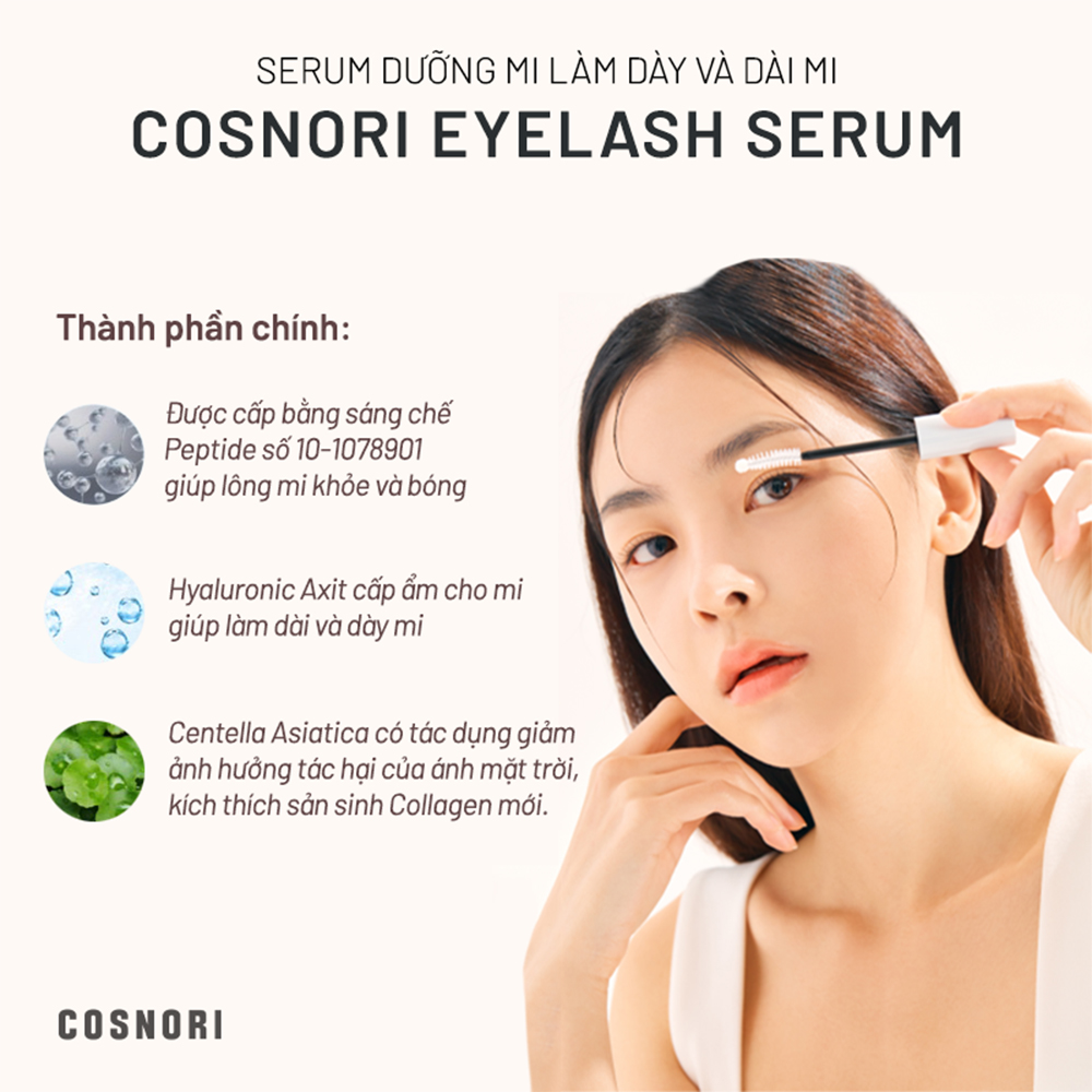 Serum dưỡng dài và dày mi Cosnori Long Active Eyelash 9g