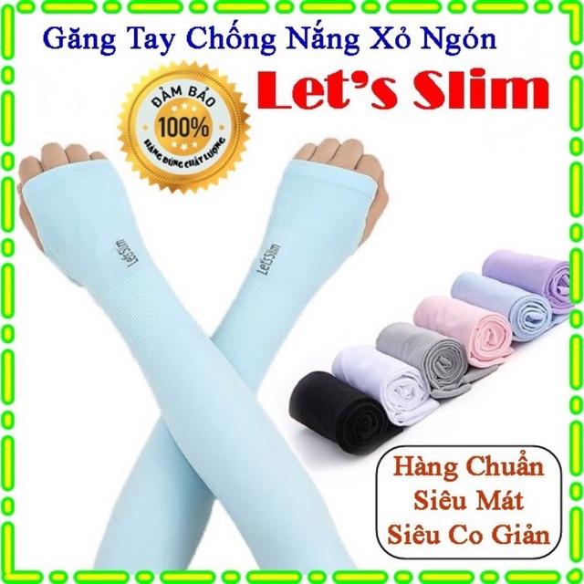 Găng tay chống nắng xỏ ngón Let's Slim