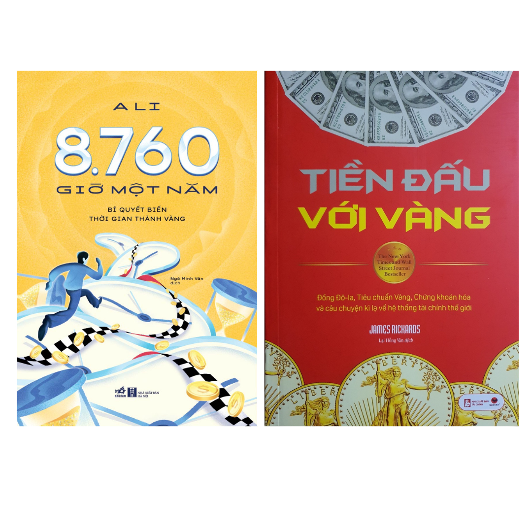 Sách Combo 2 Cuốn - Sách Kinh Tế :8760 Giờ Một Năm – Bí Quyết Biến Thời Gian Thành Vàng nn +  Tiền Đấu Với Vàng bv