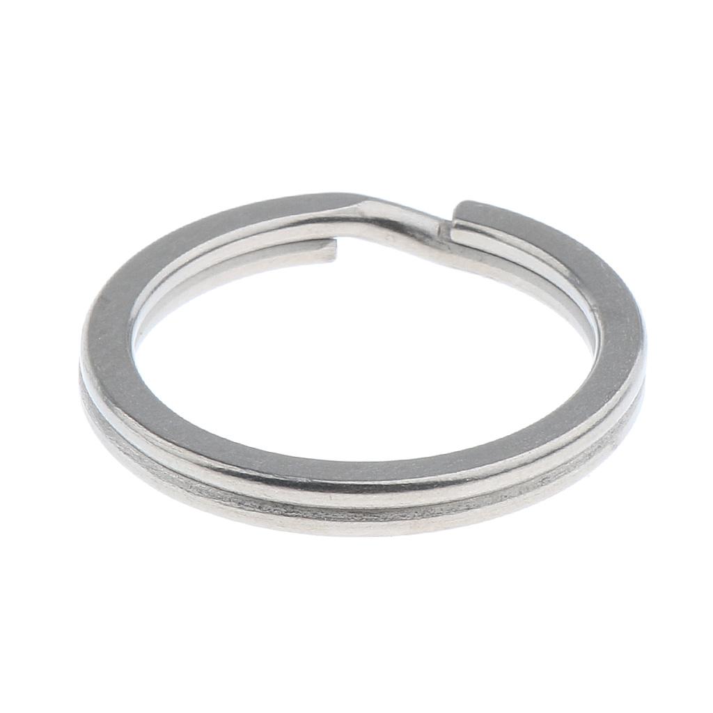 Titanium Key Ring Pocket Tool Mini Split Keychain Circle Clip