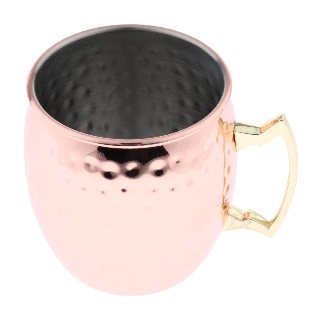 Moscow Mule Mugs Stainless Steel Mug, Drink Cup Perfect For Beer Free Gift