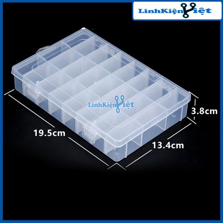 Hộp đựng linh kiện điện tử 24 Ngăn