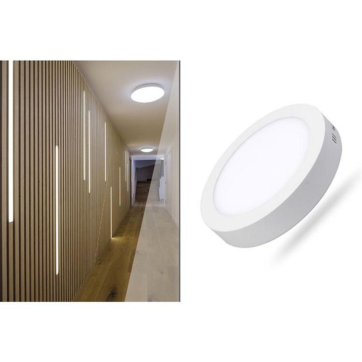 Đèn Ốp Nổi, Đèn LED Panel ốp trần 18W tròn/vuông - Thương hiệu MPE - 18W vuông