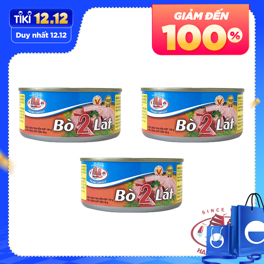 COMBO 3 hộp bò 2 lát Hạ Long 150g