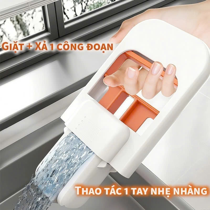 Cây Lau Bàn Bếp Tự Vắt Thông Minh Mini GẤP GỌN Cây Lau Tự Vắt GẤP GỌN MINI, Bọt Biển Siêu Thấm Hút Đa Năng