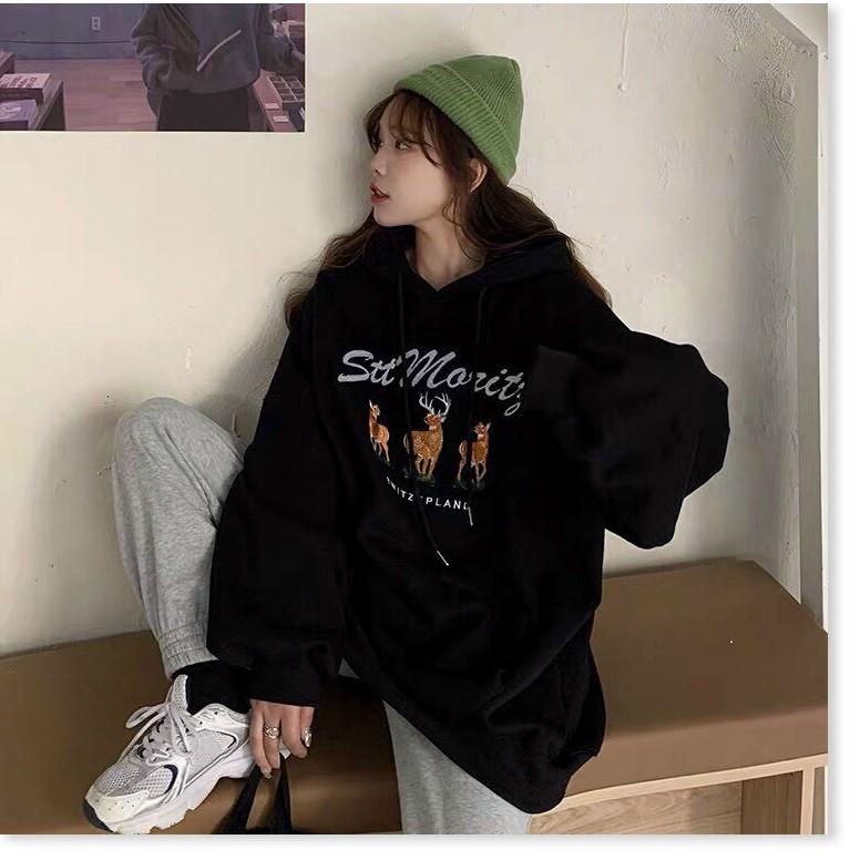 ÁO KHOÁC NỮ HOODIES FORM RỘNG
