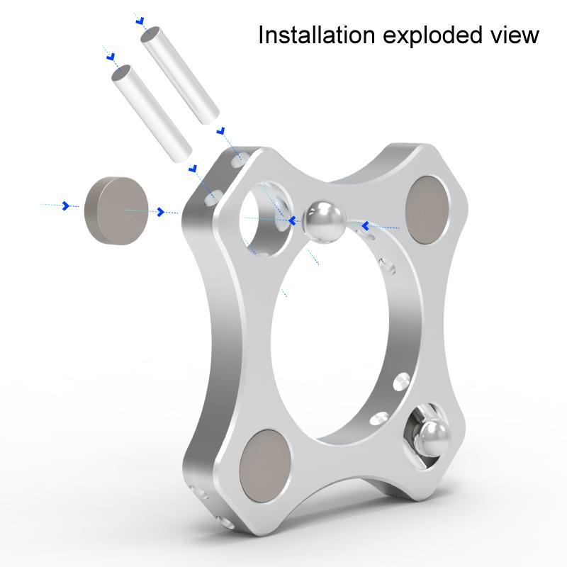 Êm Dịu 1 Cái Tùy Chỉnh NF WobbleX WS8 / WS12 / WS16 Khớp Nối Cho HevorT 3D Máy In Trục Z T8 / SFU1204 / SFU1604 Bóng Vít Nóng Giường