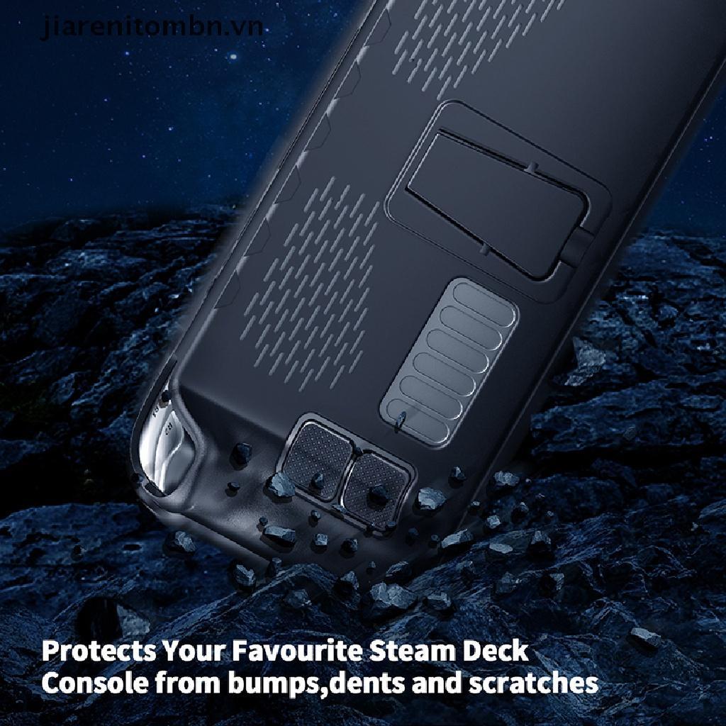 Bộ Ốp Tpu Mềm Chống Sốc Chống Rơi Kèm Giá Đỡ Cho Máy Chơi Game Hơi Nước jiarenitombn