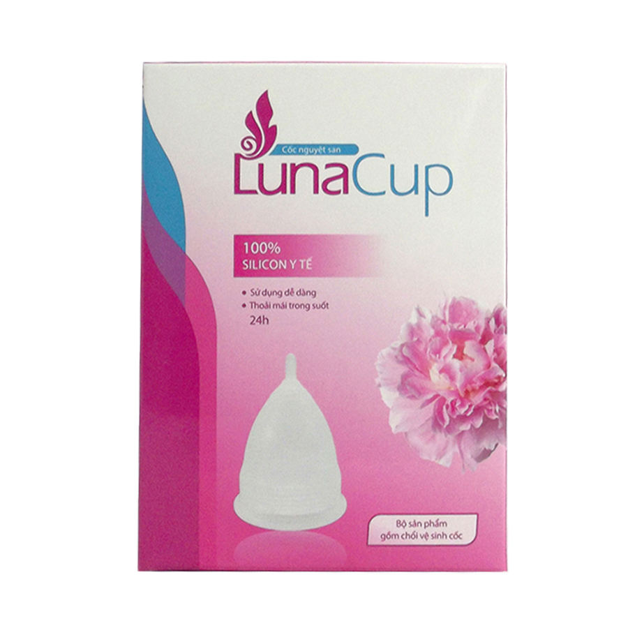 Cốc nguyệt san LunaCup tặng kèm chổi vệ sinh cốc