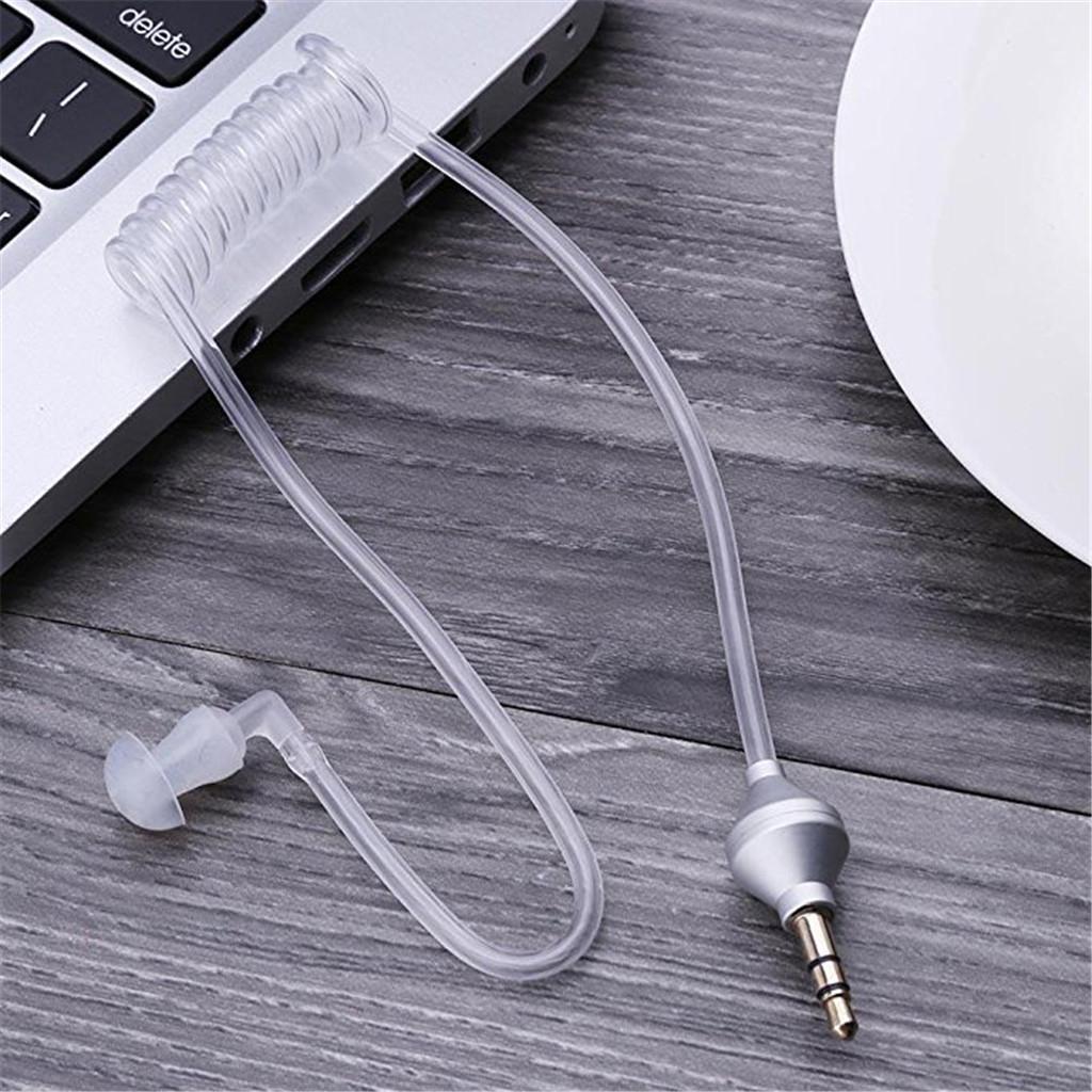 Monaural 3.5mm Headphone Air Tube Anti-radiation Earphone Stereo Headset