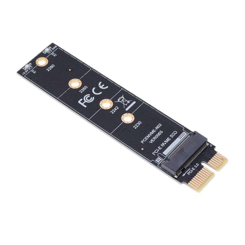 M.2 NVME to X1 SSD Adapter M Key Interface Converter Card Full Speed