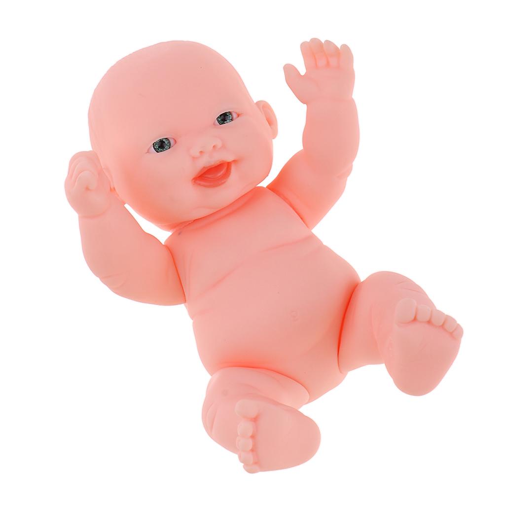 Vinyl Baby Doll Lifelike Newborn Girl Doll Simulation Soft Baby Doll 11cm #1