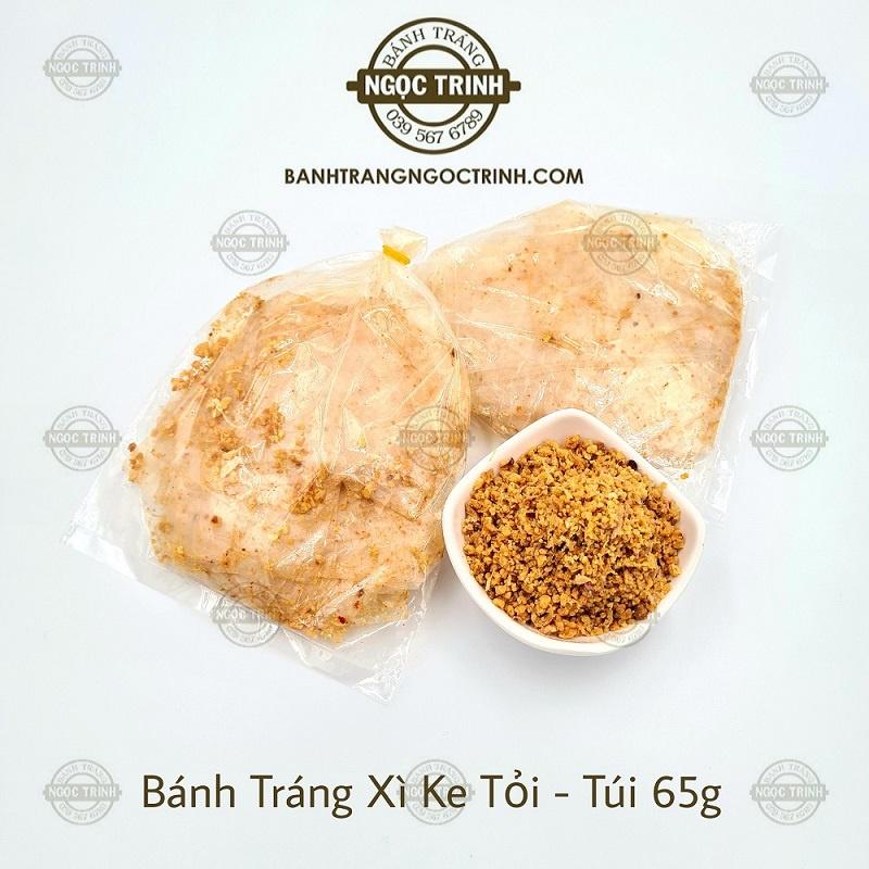 Bánh tráng xì ke tỏi siêu cay (5 Túi) chính gốc bánh tráng Ngọc Trinh