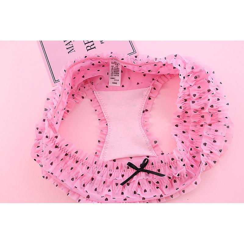 Mincloset Quần lót ren xếp tầng siêu sexy -