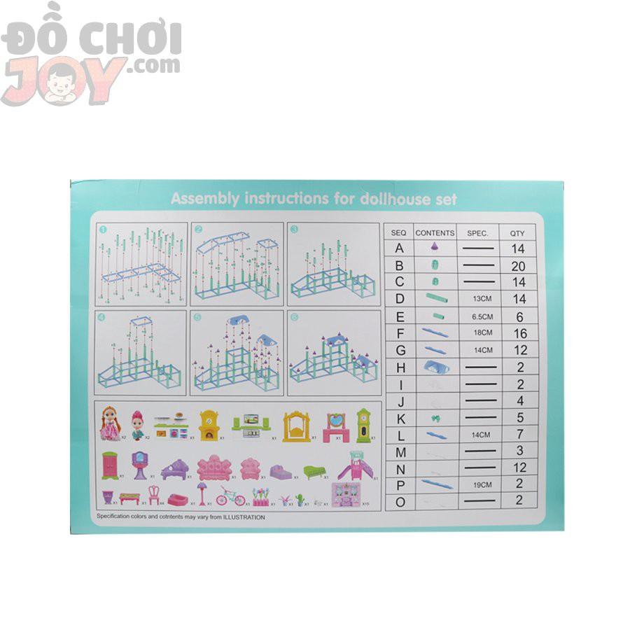 Đồ chơi DIY phát triển tư duy - Hộp Ráp Nhà Lầu 181 Miếng Dream House