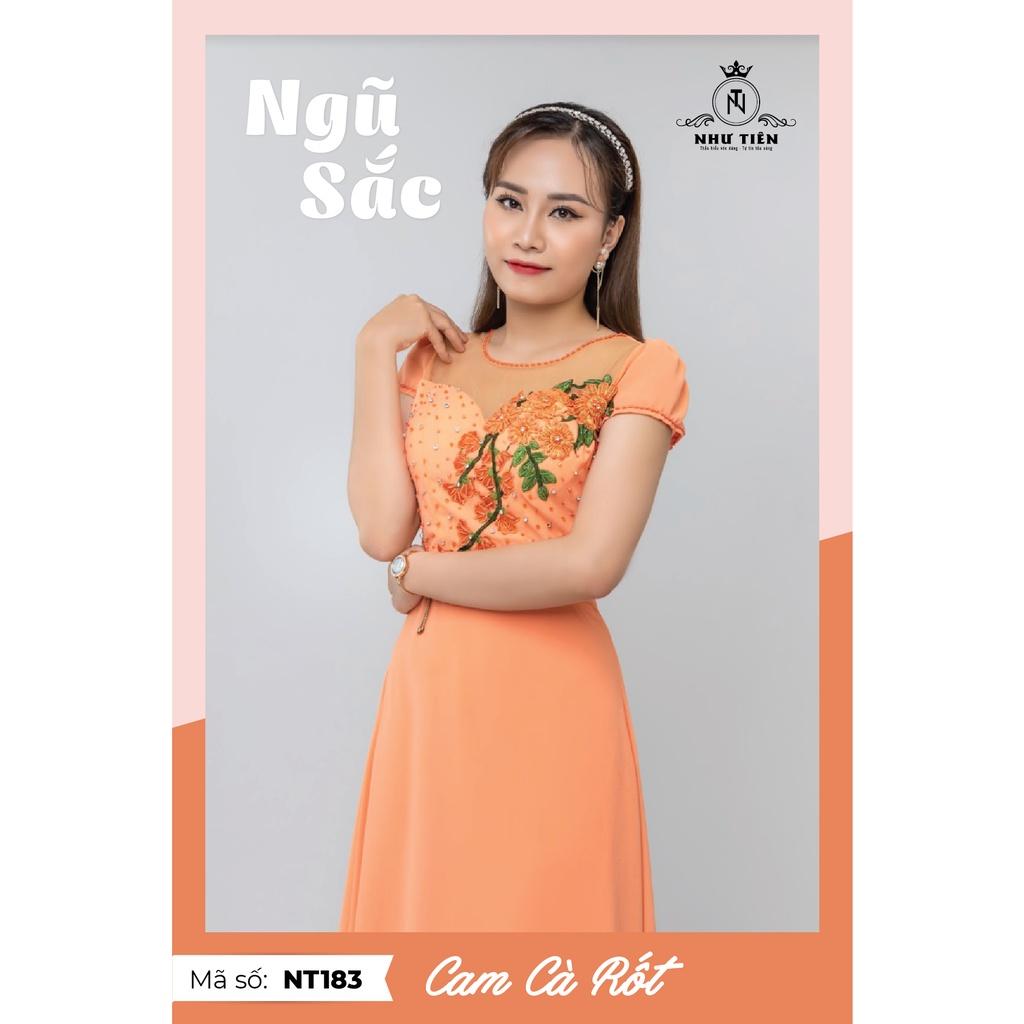 Đầm Nữ Trung Niên Như Tiên Ngũ Sắc NT183