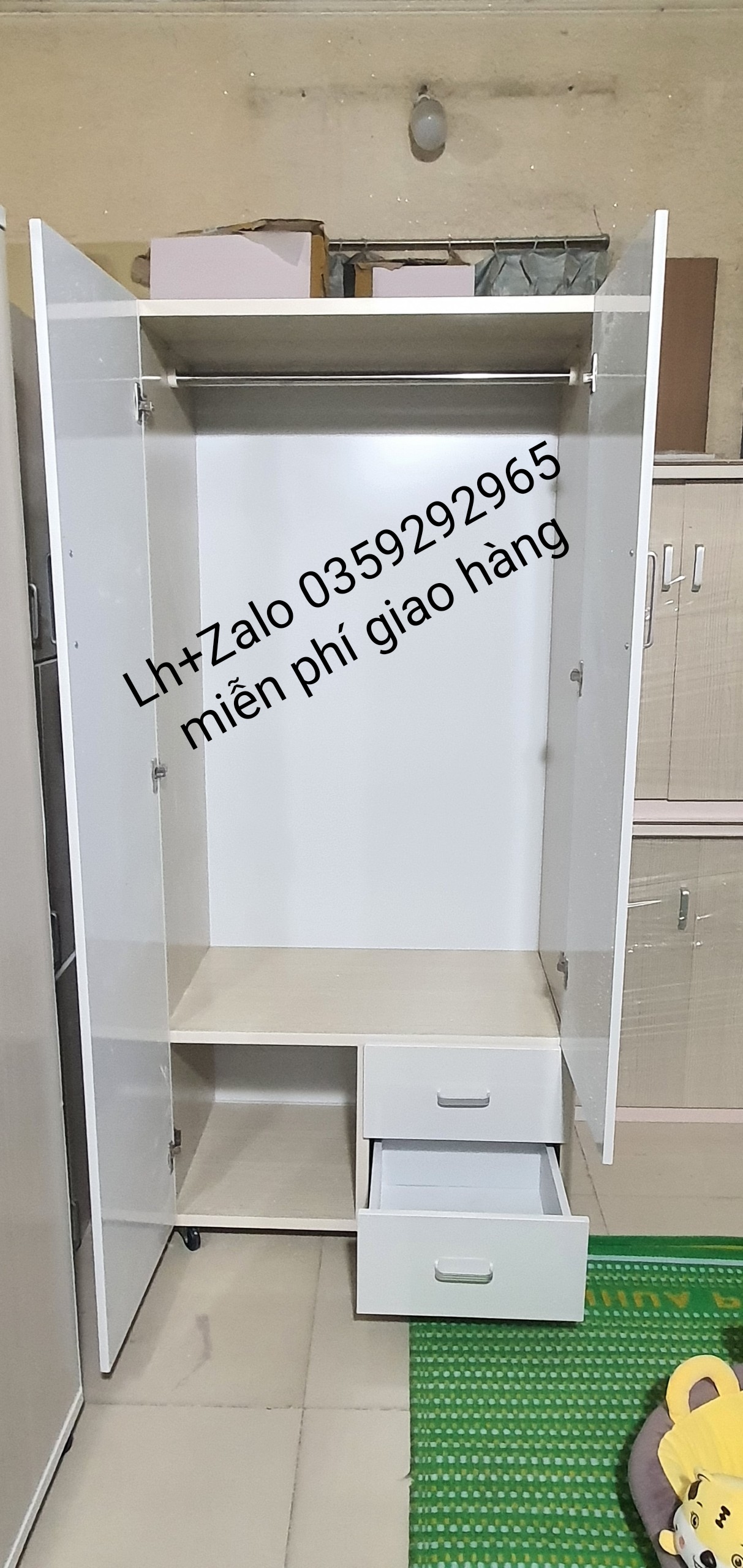 Tủ nhựa đài Loan 2 cánh