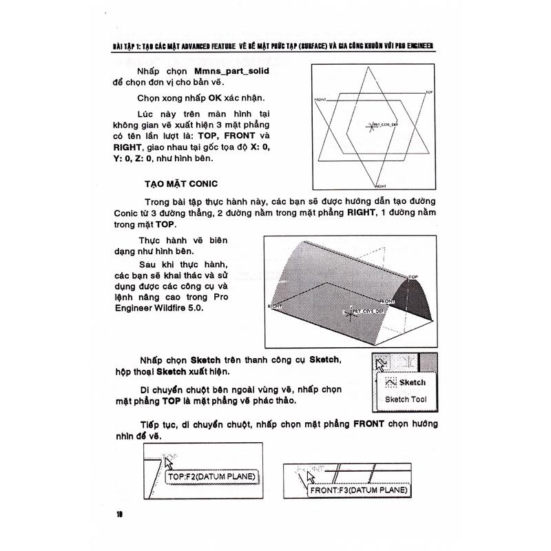 Vẽ Bề Mặt Phức Tạp (Surface) Và Gia Công Khuôn Với Pro Engineer