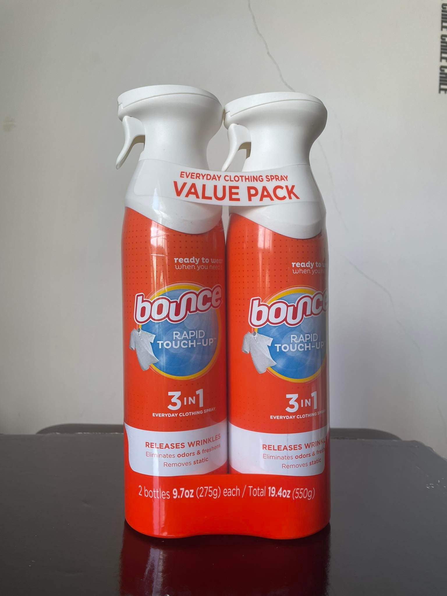 Combo 2 chai Xịt thơm quần áo Bounce 3in1 275g - USA