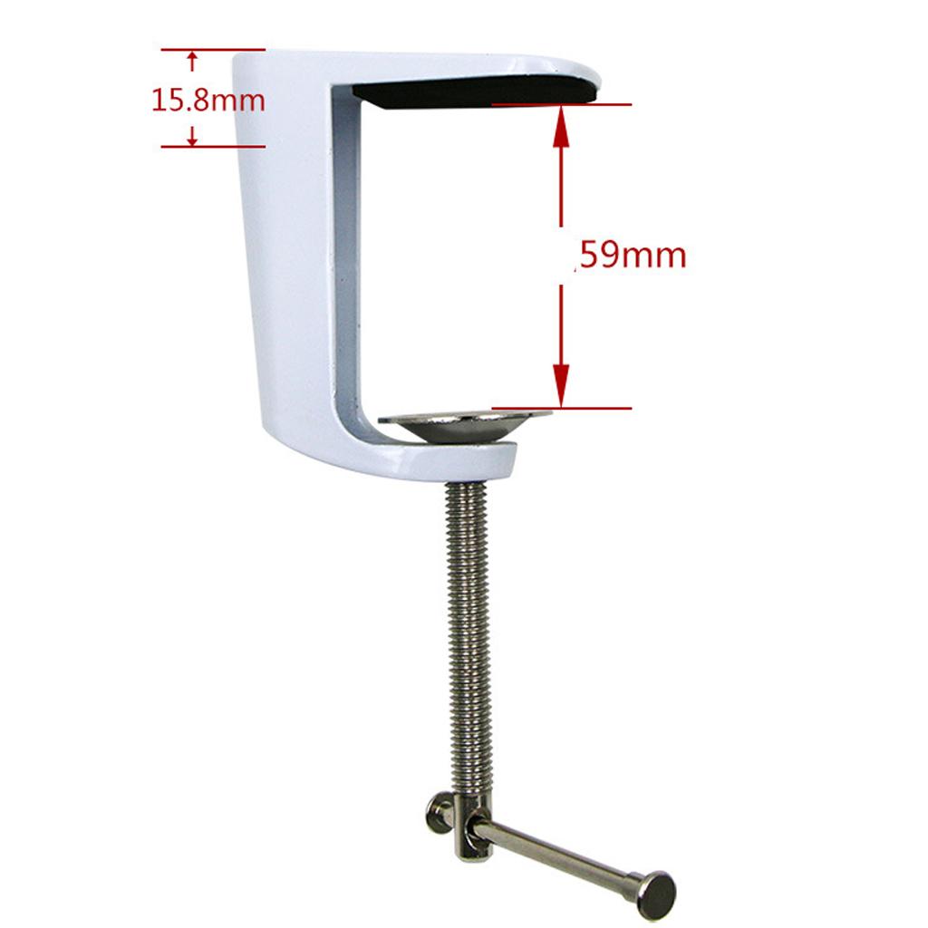 Bộ 2 Điều Chỉnh Cánh Tay Kẹp Đèn Bàn Kẹp Móc Khóa Xoay Giá Đỡ Đế Kim Loại, Phạm Vi Kẹp: 0-59 Mm