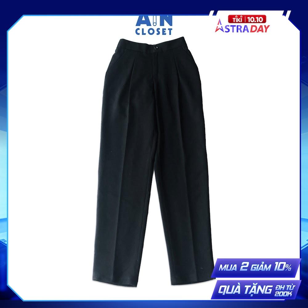 Quần baggy đen cho mẹ cotton Âu - AICDMEWN5RIB - AIN Closet