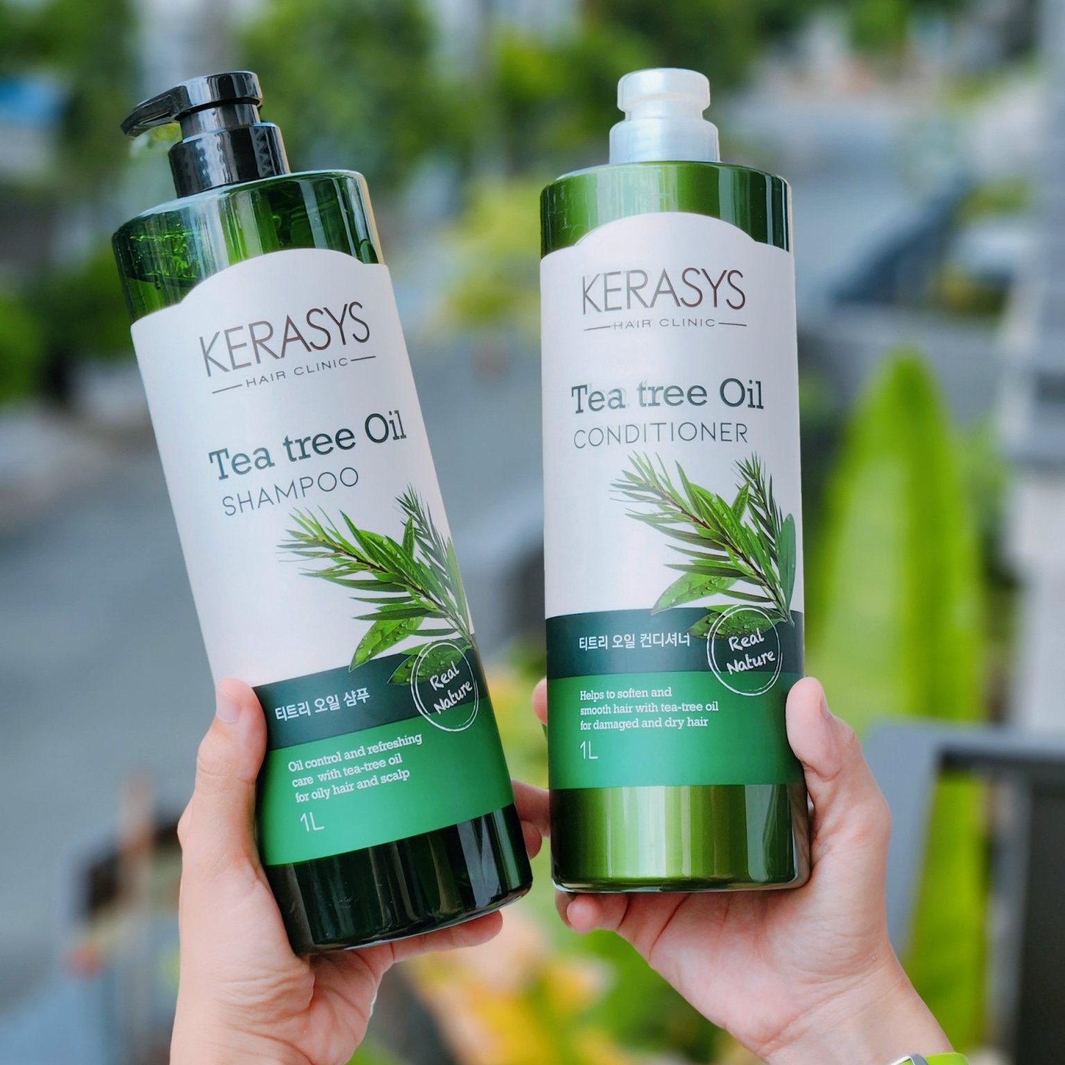 Combo Dầu Gội &amp; Xả Kerasys Tea Tree Oil