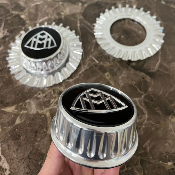 Logo chụp mâm, ốp lazang bánh xe ô tô Maybach BC-TY - Chất liệu hợp kim nhôm cao cấp