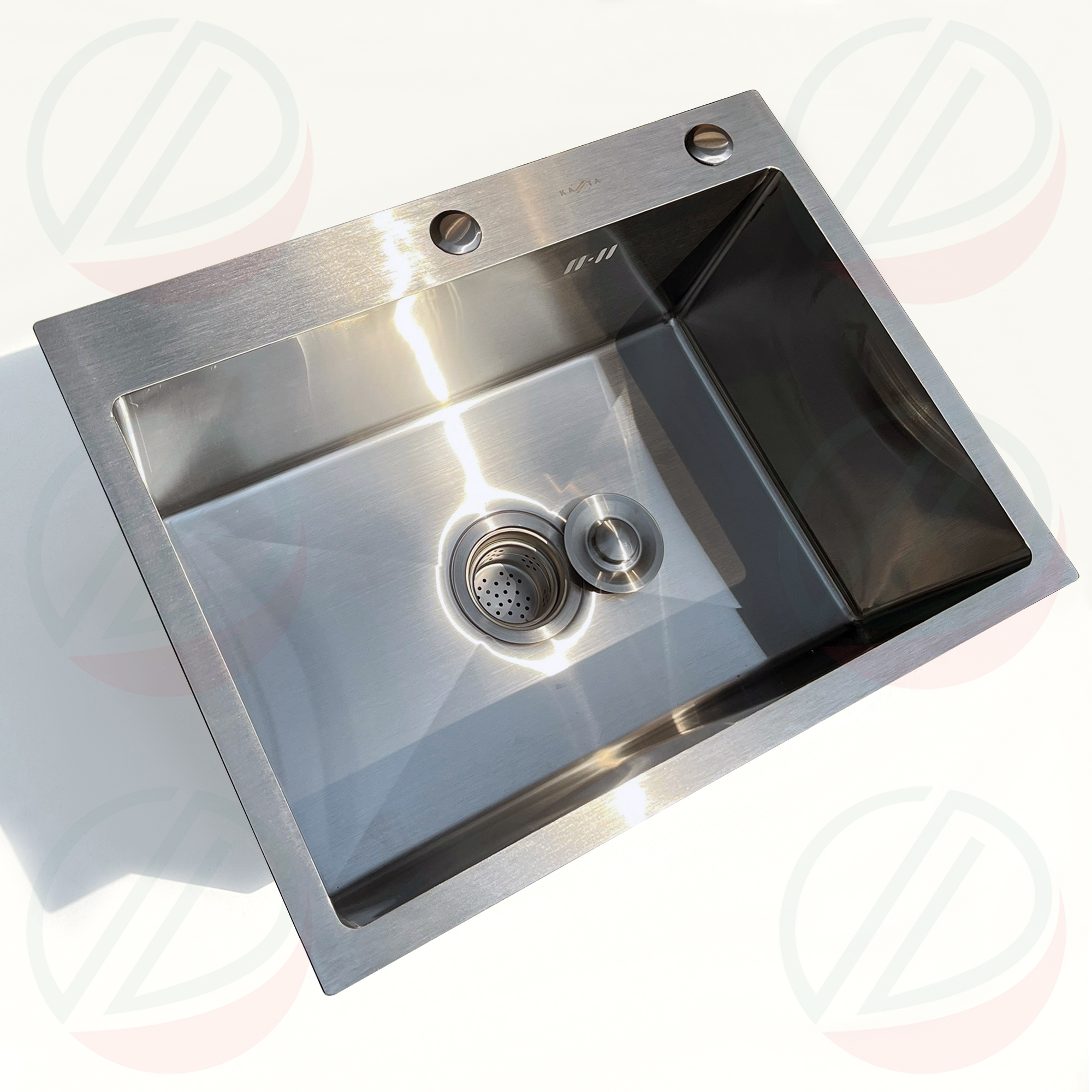 COMBO Chậu Inox 1 Hộc Có Chân Kèm Kệ Úp Chén Đa Năng - Gồm chậu, chân, kệ chén 1 tầng hoặc 2 tầng, vòi Luxta lạnh, tặng rổ rút, dây cấp, keo lụa