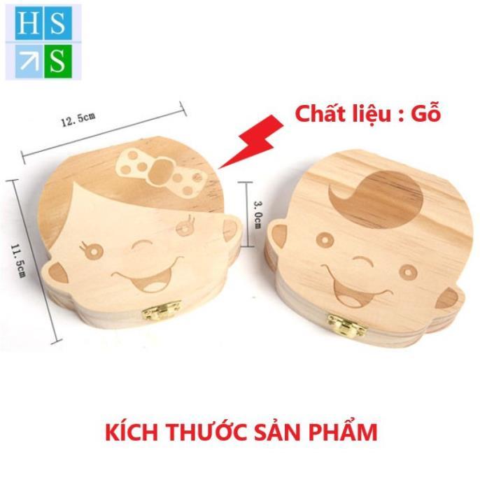 Hộp đựng răng sữa độc đáo hộp gỗ đựng răng sữa cho bé lưu giữ kỷ niệm - NPP HS Shop