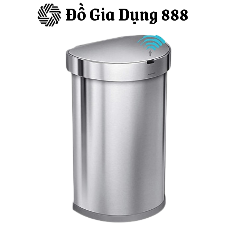 Thùng Rác Cảm Ứng 45L Simplehuman, Chất Liệu Thép Không Gỉ, Nhập Đức
