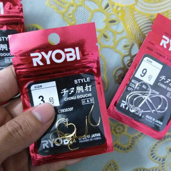 Lưỡi Câu Đơn Ryobi đủ size