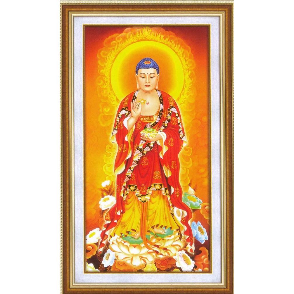 Tranh thêu Phật A Di Đà A1126 - kích thước: 40 * 70cm.