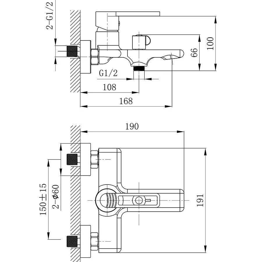 Củ sen nóng lạnh thiết kế mới, sang trọng hơn cho phòng tắm Eurolife EL-VERA 01