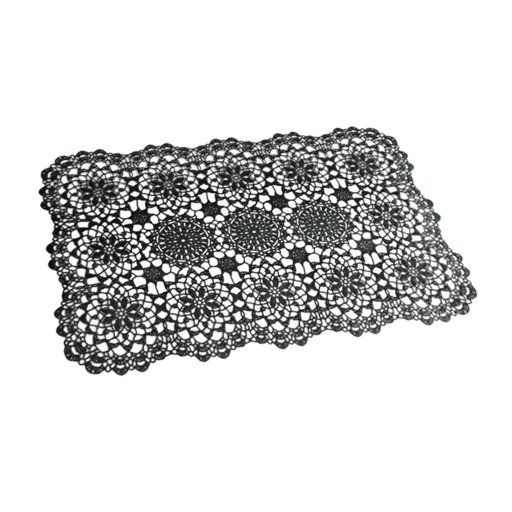 Non Slip PVC Rectangle Placemat Place Mat Coaster Home Decor