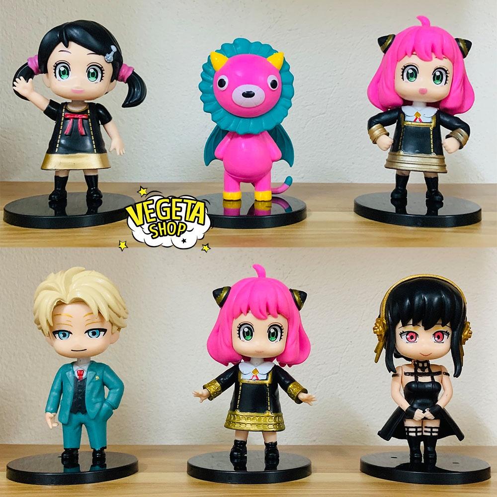 Mô hình Spy X Family Gia đình điệp viên Chibi Loid Forger Yor Forger Anya Forger Kimera Becky Blackbell - Cao 10~11cm
