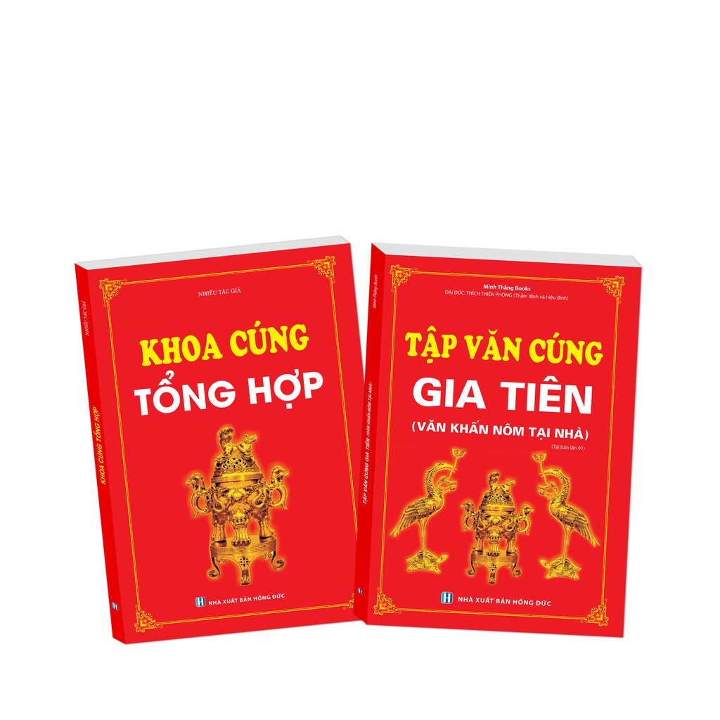 Sách - Combo Khoa cúng tổng hợp ,Tập văn cúng gia tiên (Văn khấn nôm tại nhà)