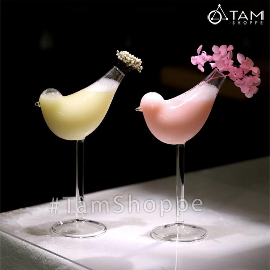 Ly thủy tinh cocktail hình con chim 150ml LATT-01