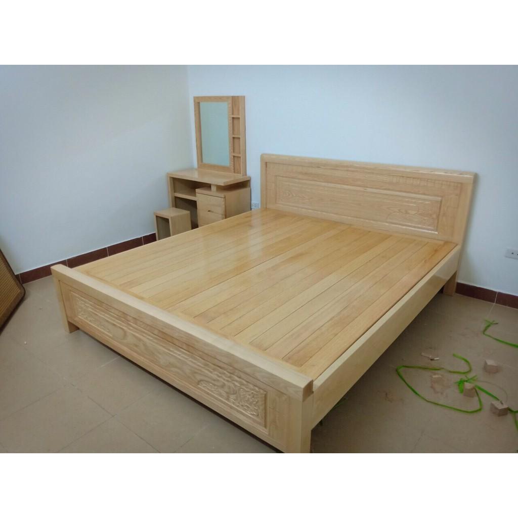 Giường gỗ sồi Nga kích thước 1m2