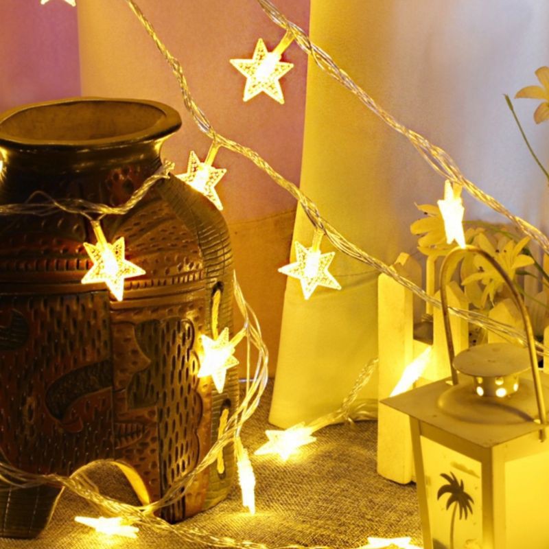 Đèn Led Trang Trí Vintage hình ngôi sao 3met, dùng điện