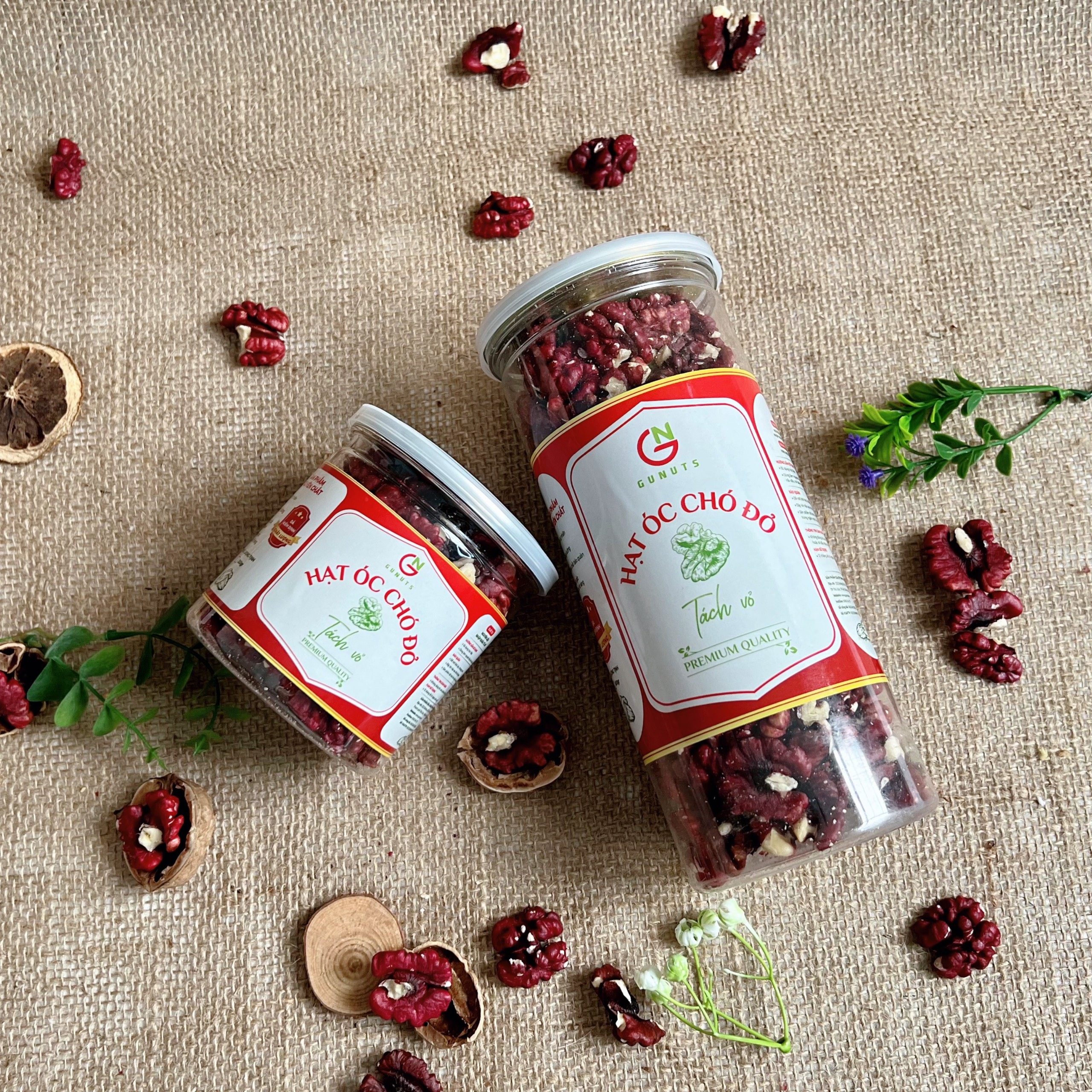 Nhân Hạt Óc Chó Đỏ Gunuts, Hạt Óc Chó Đỏ Đã Tách Vỏ, Hạt Óc Chó Mỹ 500gr Bổ Sung Vitamin Khoáng Chất Tăng Cường Sức Khỏe Cho Cả Gia Đình