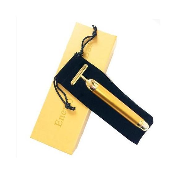 Massage Mặt Hợp Kim Vàng 24k rung cầm tay đa vị trí toàn thân WholeBody - B0008+B0067