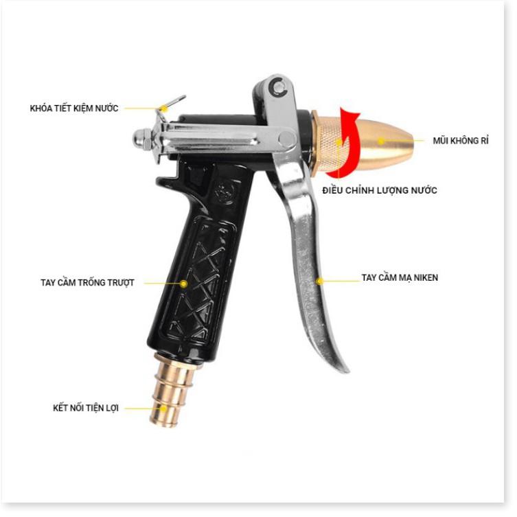 Bộ vòi xịt tăng áp lực nước dây dài 15 mét - Gia Dụng SG