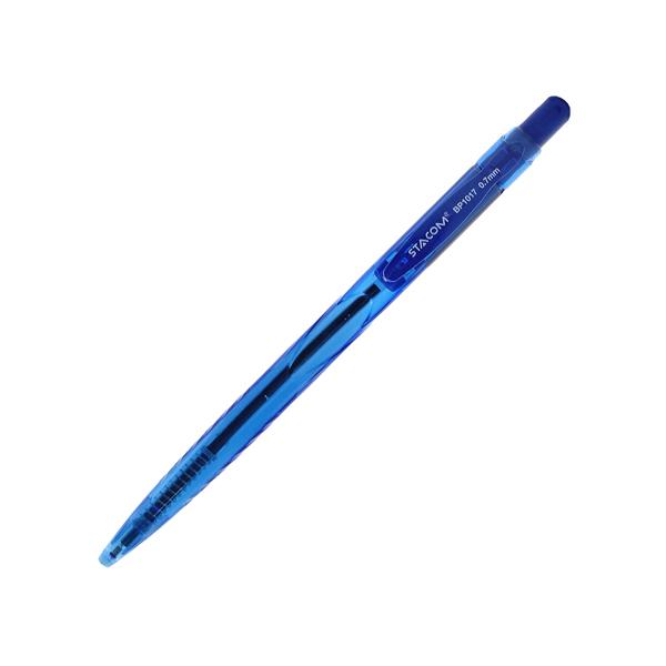 Bộ 6 Bút Bi Stacom - BP1017-C 0.7mm - Màu Xanh