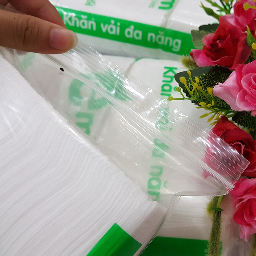 [MUA 5 TẶNG 1] Bộ 5 Bịch Khăn Vải Khô Đa Năng Cao Cấp Emom ( Dùng Thay Khăn Giấy Ướt) - Khăn Vải Khô Mềm Mại,Tiện Lợi,Tiết Kiệm - Giấy Khô Đa Năng