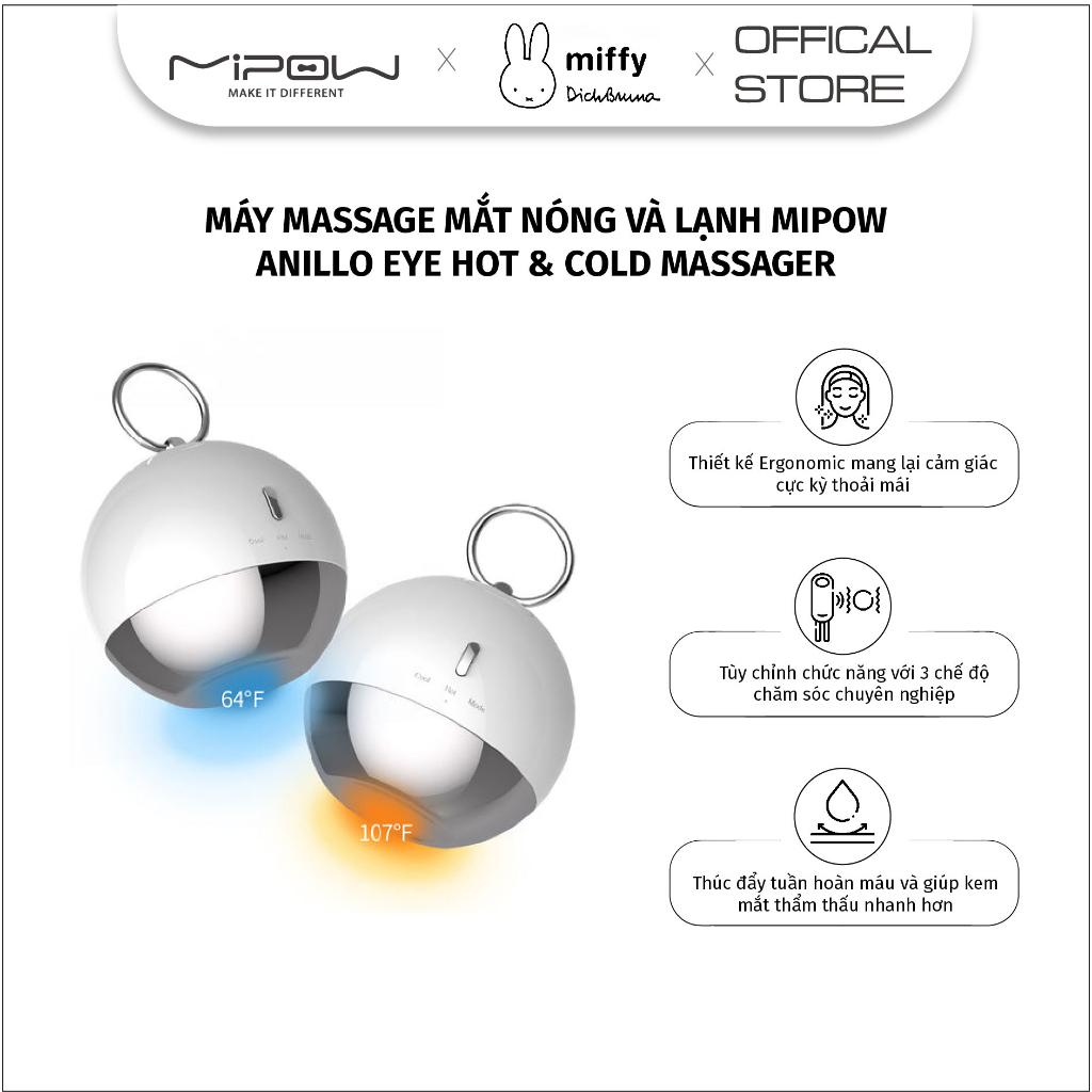 Máy Massage mắt nóng lạnh Mipow Anillo Eye Hot & Cold Massager – CI-500 - Hàng chính hãng